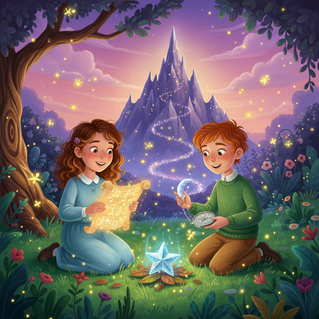 Illustration of One evening, while catching fireflies in her backyard, Cristina and her best fri...