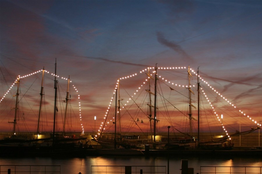 Detailafbeelding van Kerstdiner aan boord van Abel Tasman in Lelystad