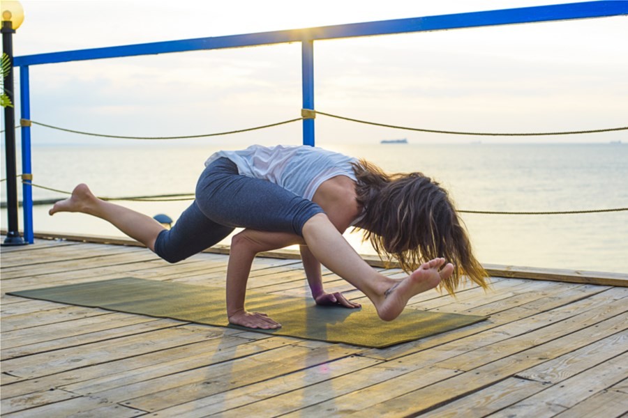 Detailafbeelding van Yogaweekend op het water