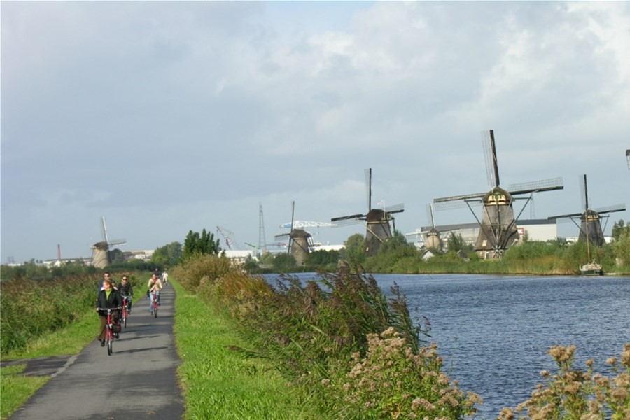 Detailafbeelding van Fietsen en zeilen rondom het IJsselmeer