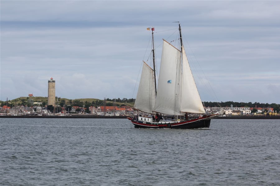 Detailafbeelding van Dagje zeilen op de Waddenzee