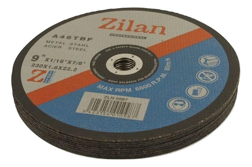 Disc debitat metal Zilan, 230 mm