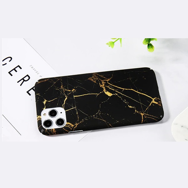Husa cu foita de aur 24K pentru Iphone 11, culoare Glitter black 11 imagine noua 2022