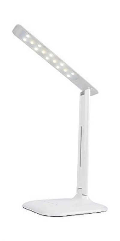 Lampa birou LED Tracon, alb, cu reglaj a temperaturii de culoare si al fluxului luminos