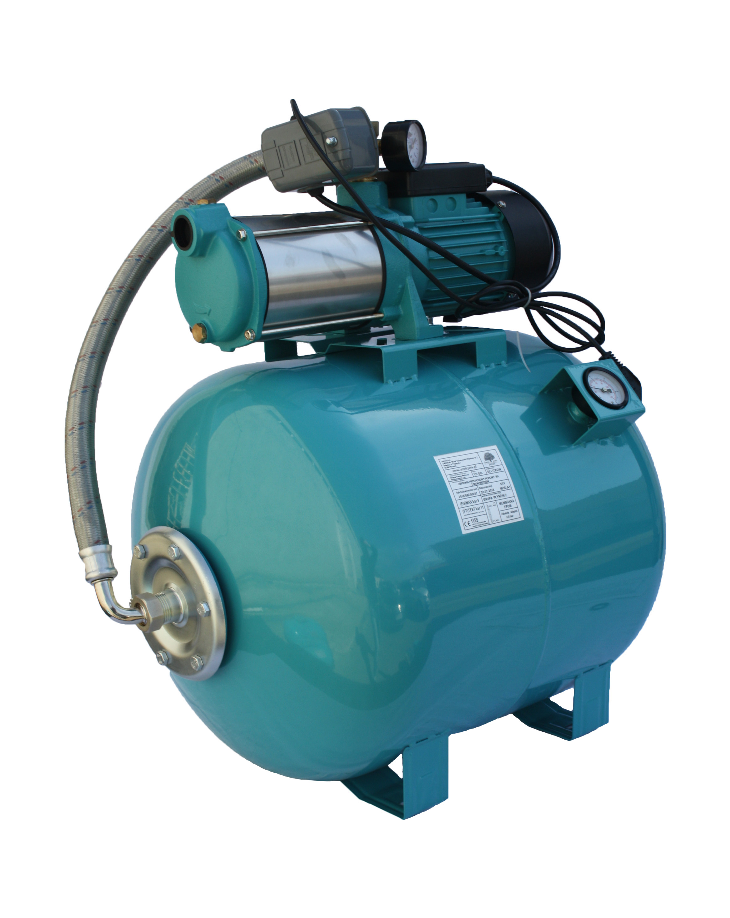 Hidrofor pompa de suprafata APC MRS3/100M rezervor 100 litri cu manometru, 0.9 Kw