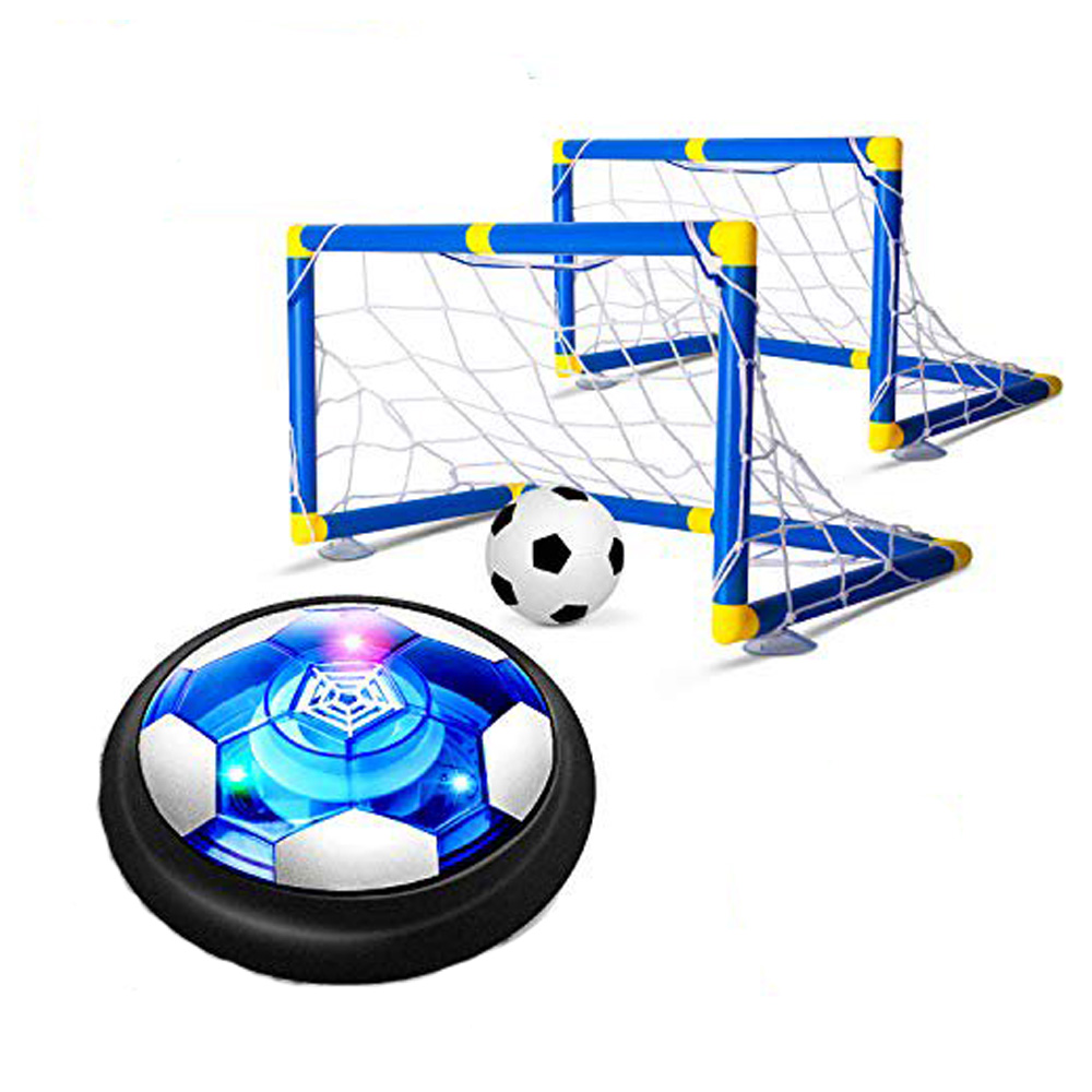 Set de joaca mini, 2 porti de fotbal cu minge rotativa Hover Ball, pompa de umflat, minge de fotbal din cauciuc, RT20 RCO