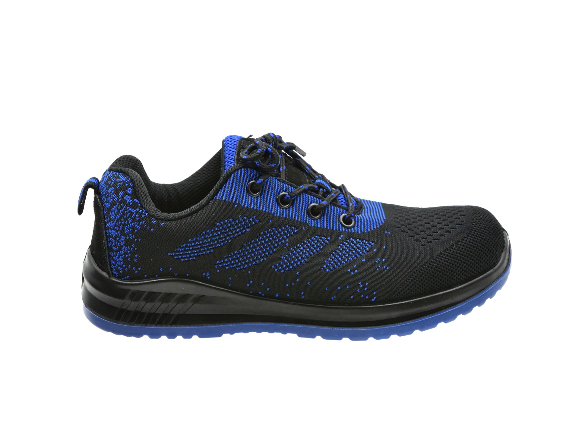 Pantofi sport de protectie GEKO, modelul nr. 5 S1P SRC, marimea 45, culoare negru-albastru