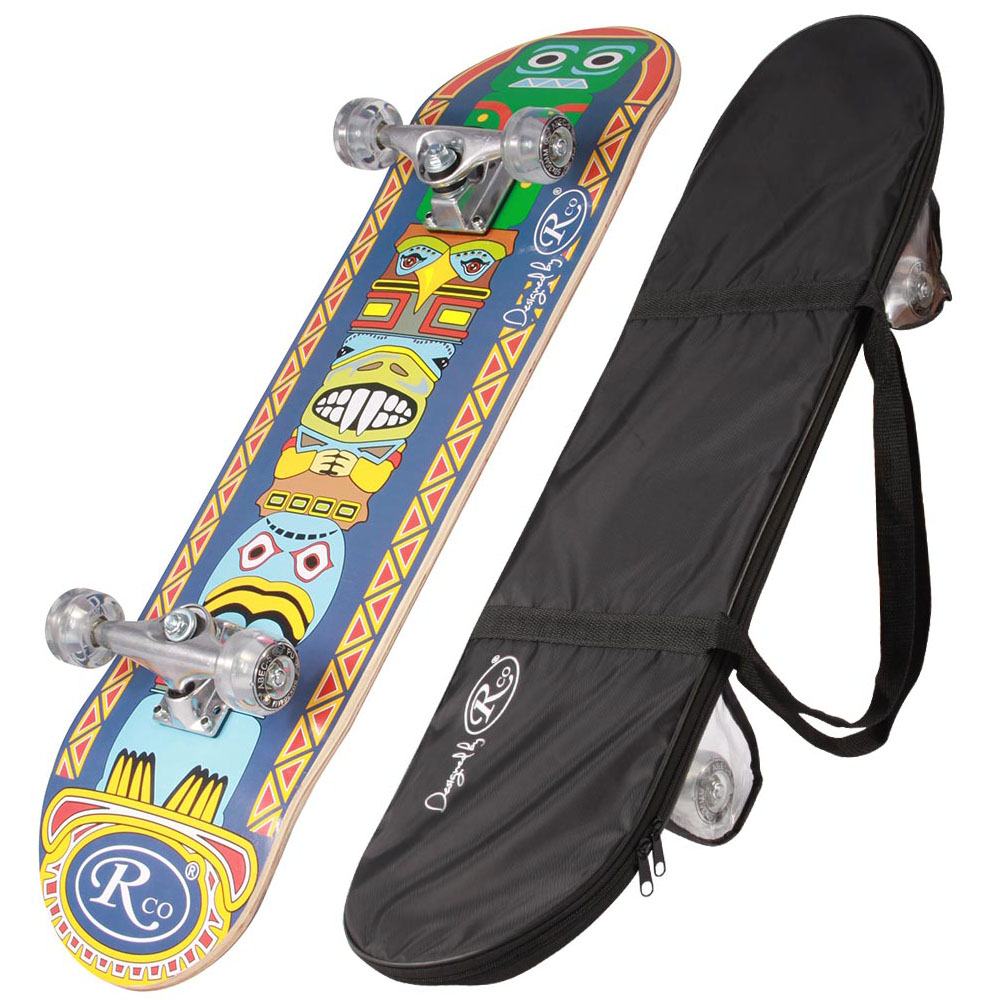 Skateboard cu husa RCO, ABEC5, PU, 78,5 cm, Aluminiu, HB2005A