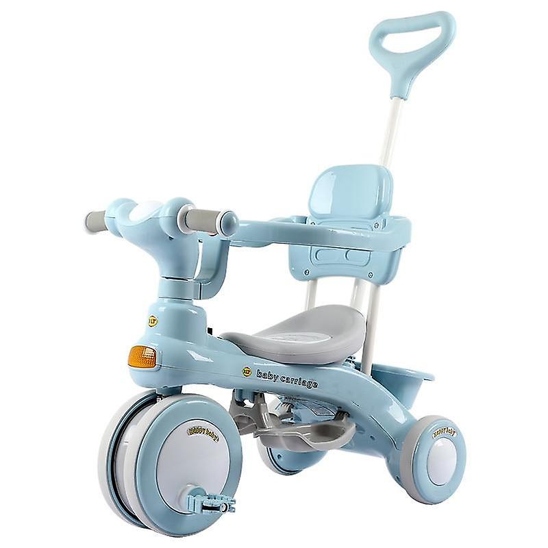 Tricicleta Go Kart Piticot cu mecanism de pedalare libera, suport picioare, control al directiei pentru parinti, albastru albastru imagine 2022 protejamcopilaria.ro