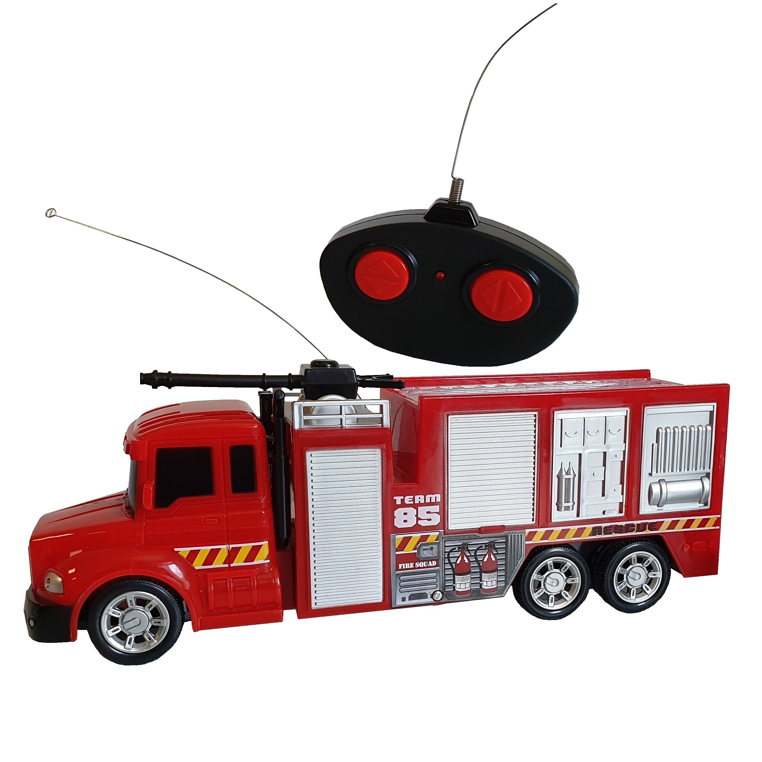 Masina de pompieri cu radio control, lungime 30 cm, sunete si lumini, vireaza stanga, dreapta articole imagine 2022 protejamcopilaria.ro