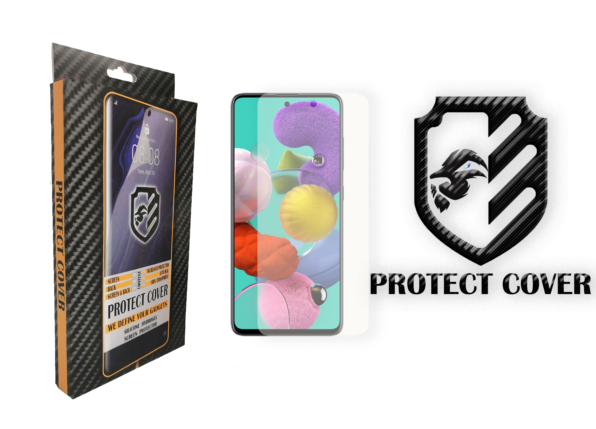 Folie de Protectie din Silicon Premium Protect Cover pentru Samsung Galaxy A51 Protectie Ecran-Spate A51 imagine noua 2022