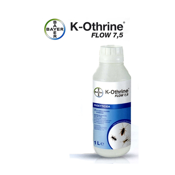 Insecticid profesional K-OTHRINE SC 7.5 FLOW anti gandaci, purici, muste, tantari 1 L