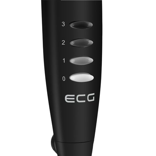 Ventilator cu picior ECG FS 40A negru, 50W, 40cm, 3 viteze, silentios