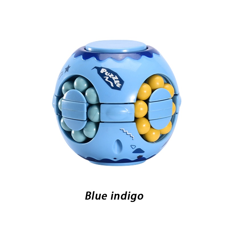 Cub magic interactiv, Magic Bean, jucarie antistres potrivit pentru copii si adulti, Sfera, Albastru