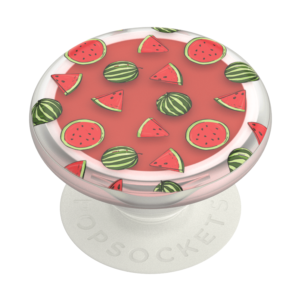 Suport de telefon universal cu balsam de buze in interior Popsockets, Poplips Watermelon, gust de pepene