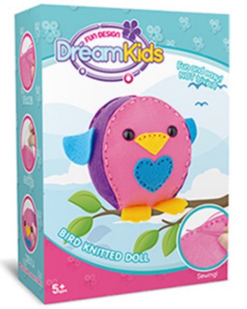 Set Creatie Perna Pentru Copii Model 2, Dream Kids, Pasare
