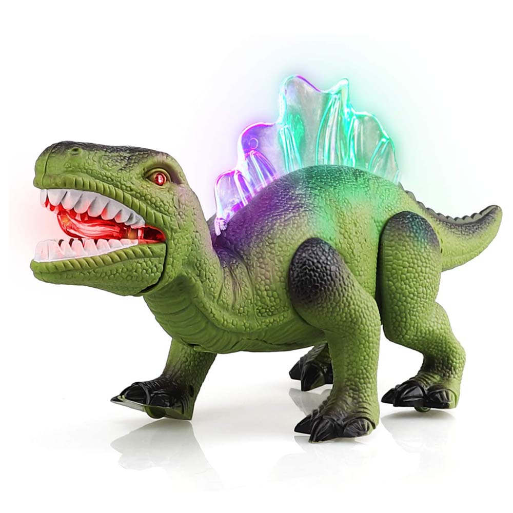 Dinozaur Morelladon Beltrani cu lumini, sunete si miscari realiste, Verde, 32cm, DY2001B RCO® 32cm imagine 2022 protejamcopilaria.ro