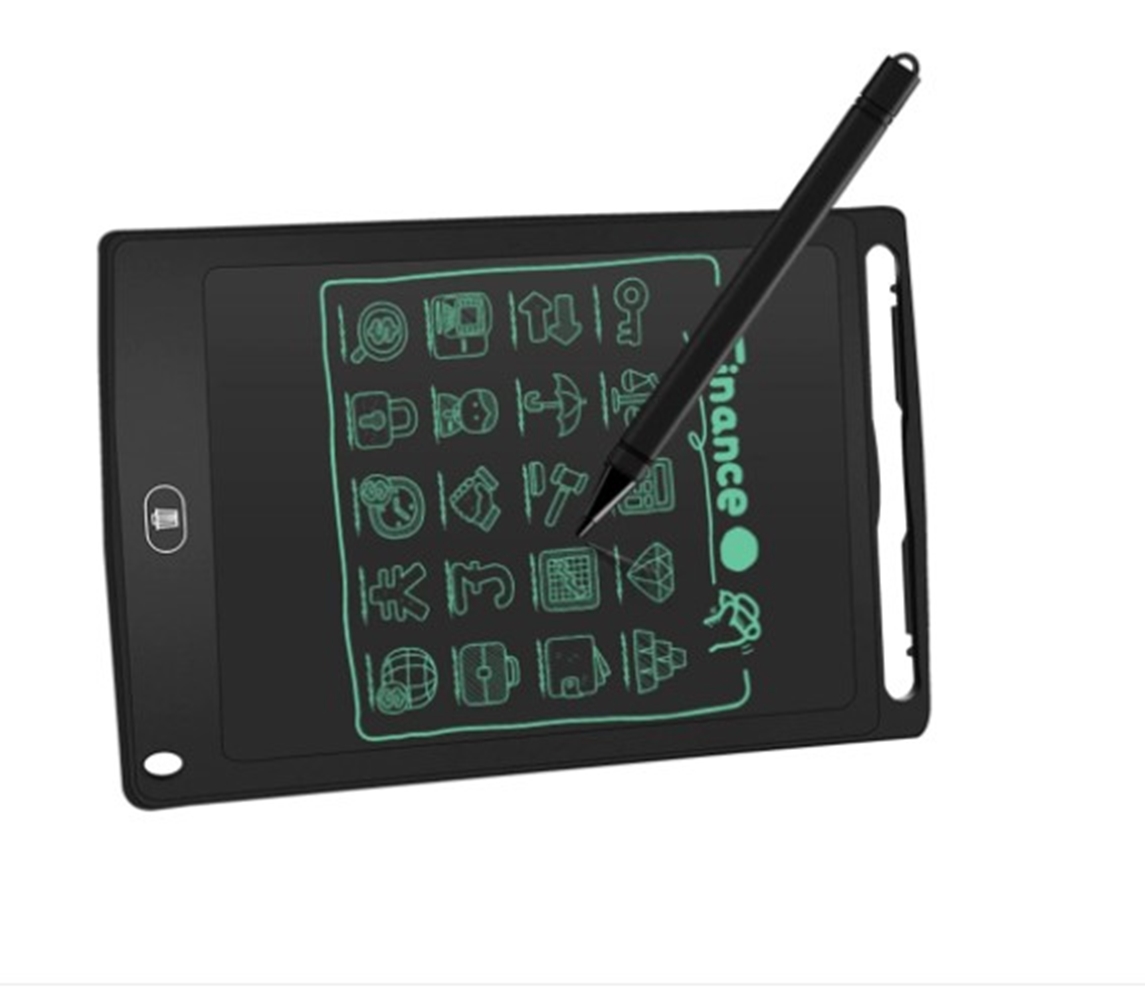 Tableta digitala 12 inch cu pix, pentru scris si colorat cu ecran LCD, baterie inclusa, negru BMG articole imagine 2022 protejamcopilaria.ro