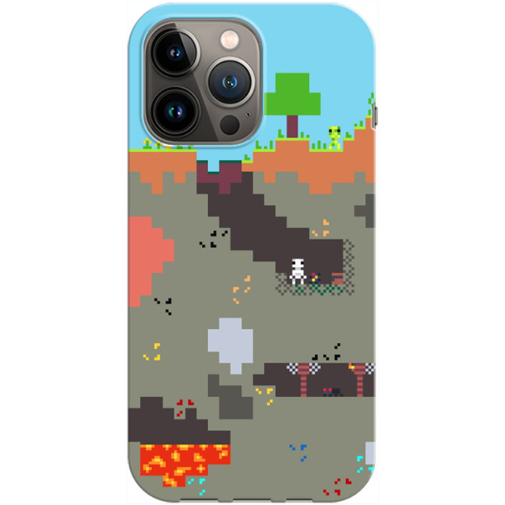 Husa Apple iPhone 13 Pro model Pixelated World Minecraft, Silicon, TPU, Viceversa