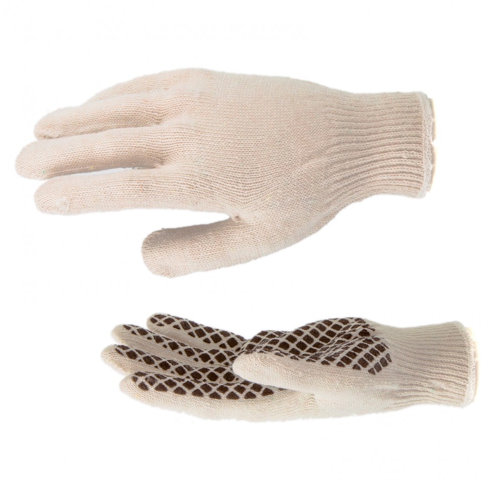 Manusi tricotate, model PVC gel 