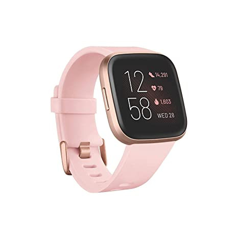 Ceas smartwatch Fitbit Versa 2, NFC, Petal/Copper Rose