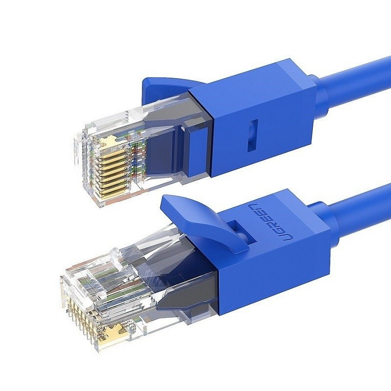 Cablu de retea rotund, UGREEN Ethernet RJ45 , Cat.6, UTP, 3m (Blue) Audio imagine noua idaho.ro