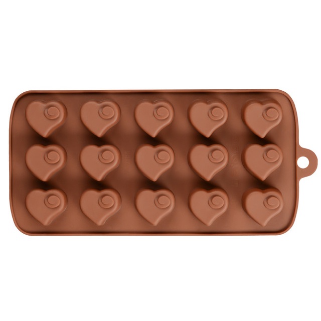 Forma din Silicon pentru Praline din Ciocolata, Bomboane, Jeleuri sau Cuburi de Gheata, Inima, 21 x 10 x 1 cm, Original Deals