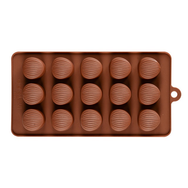 Forma din Silicon pentru Praline din Ciocolata, Bomboane, Jeleuri sau Cuburi de Gheata, Scoica Marina, 21 x 10 x 1 cm, Original Deals