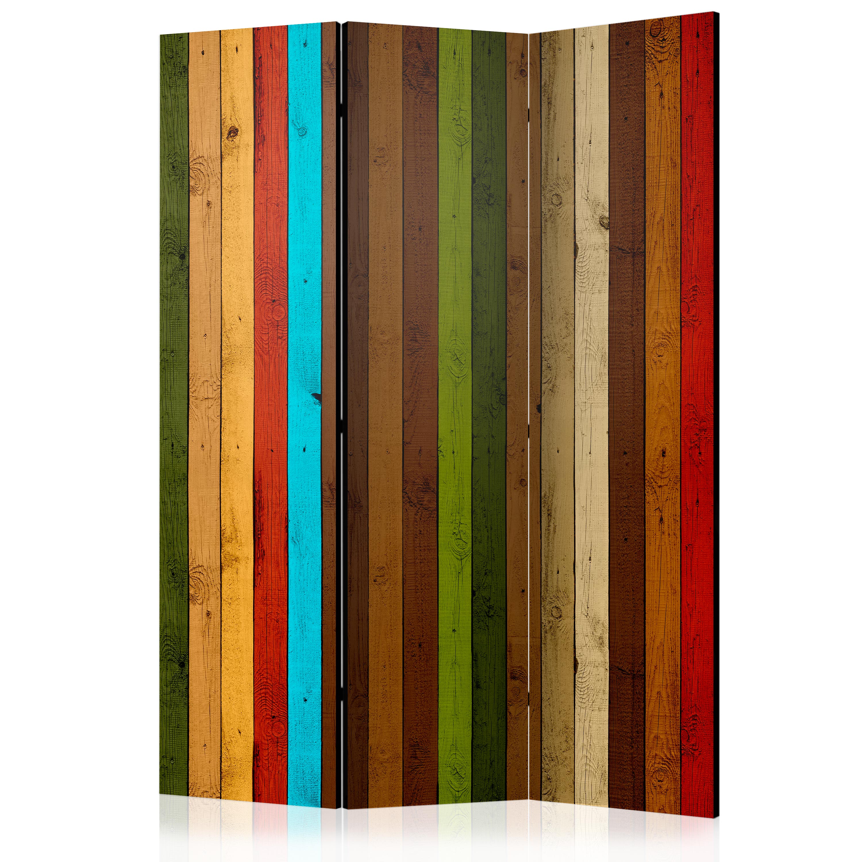 Paravan Artgeist, Wooden rainbow, 3 parti- 1.35 x 1.72 m