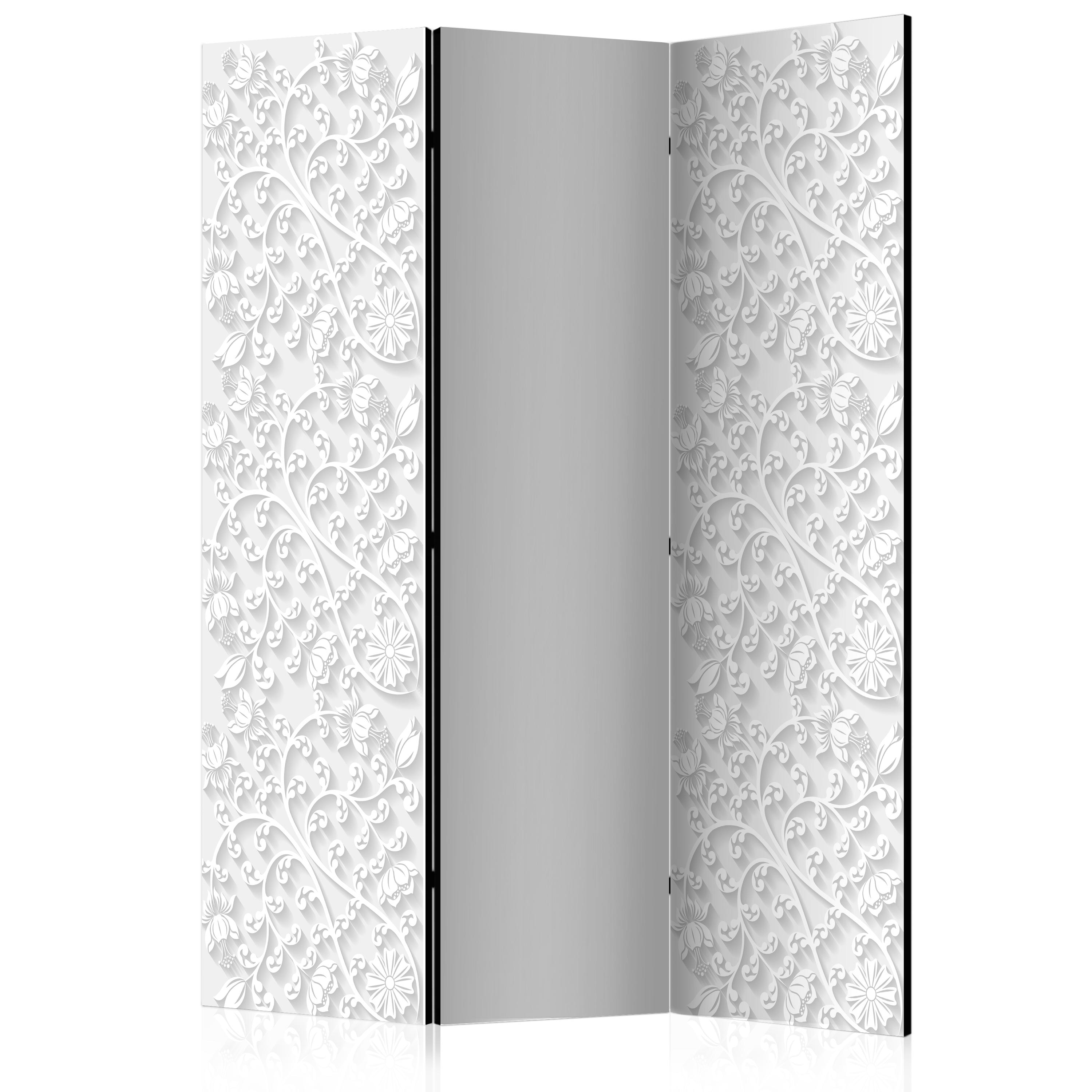 Paravan Artgeist, Room divider – Floral pattern I - 1.35 x 1.72 m