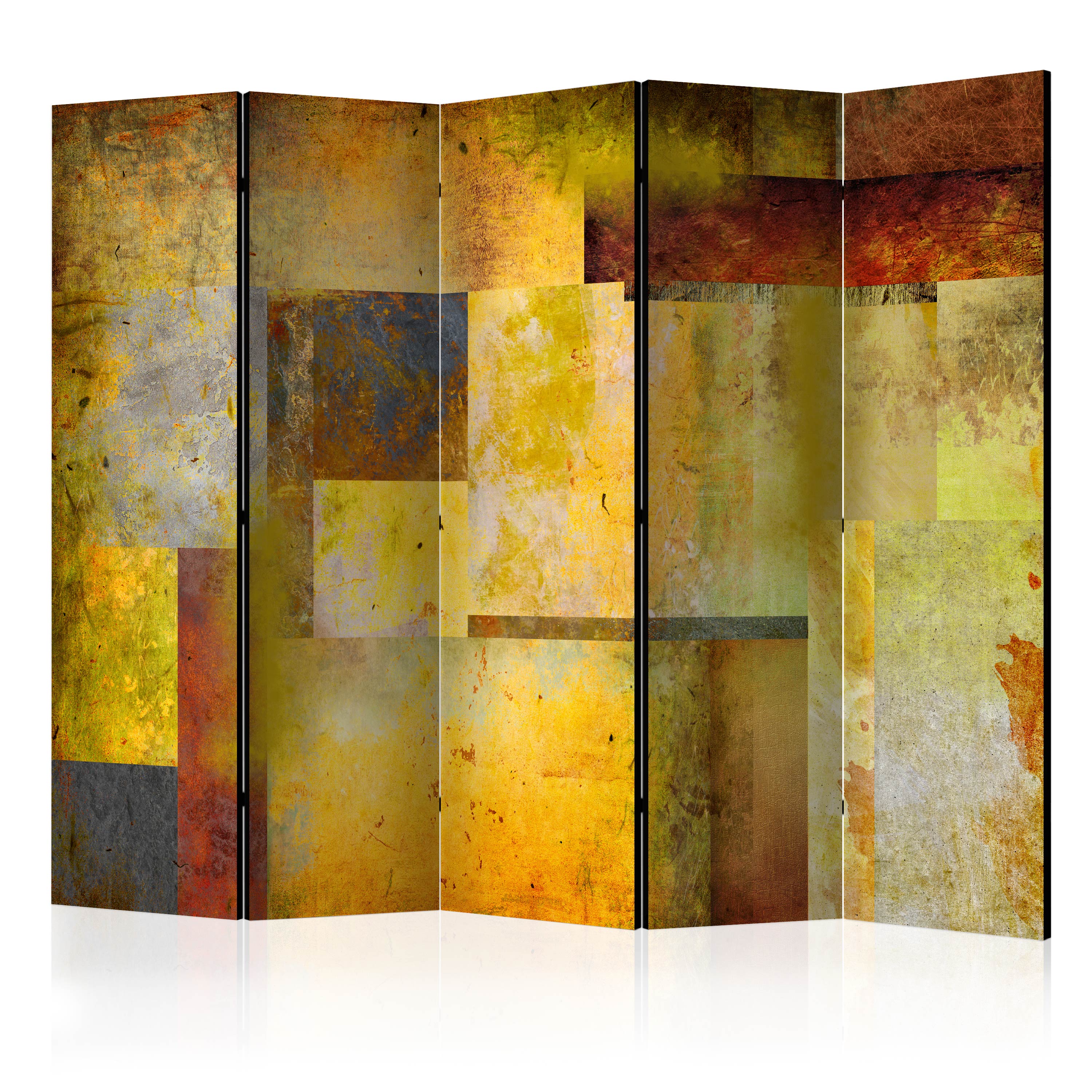 Paravan Artgeist, Orange Hue of Art Expression II, 5 parti- 2.25 x 1.72 m