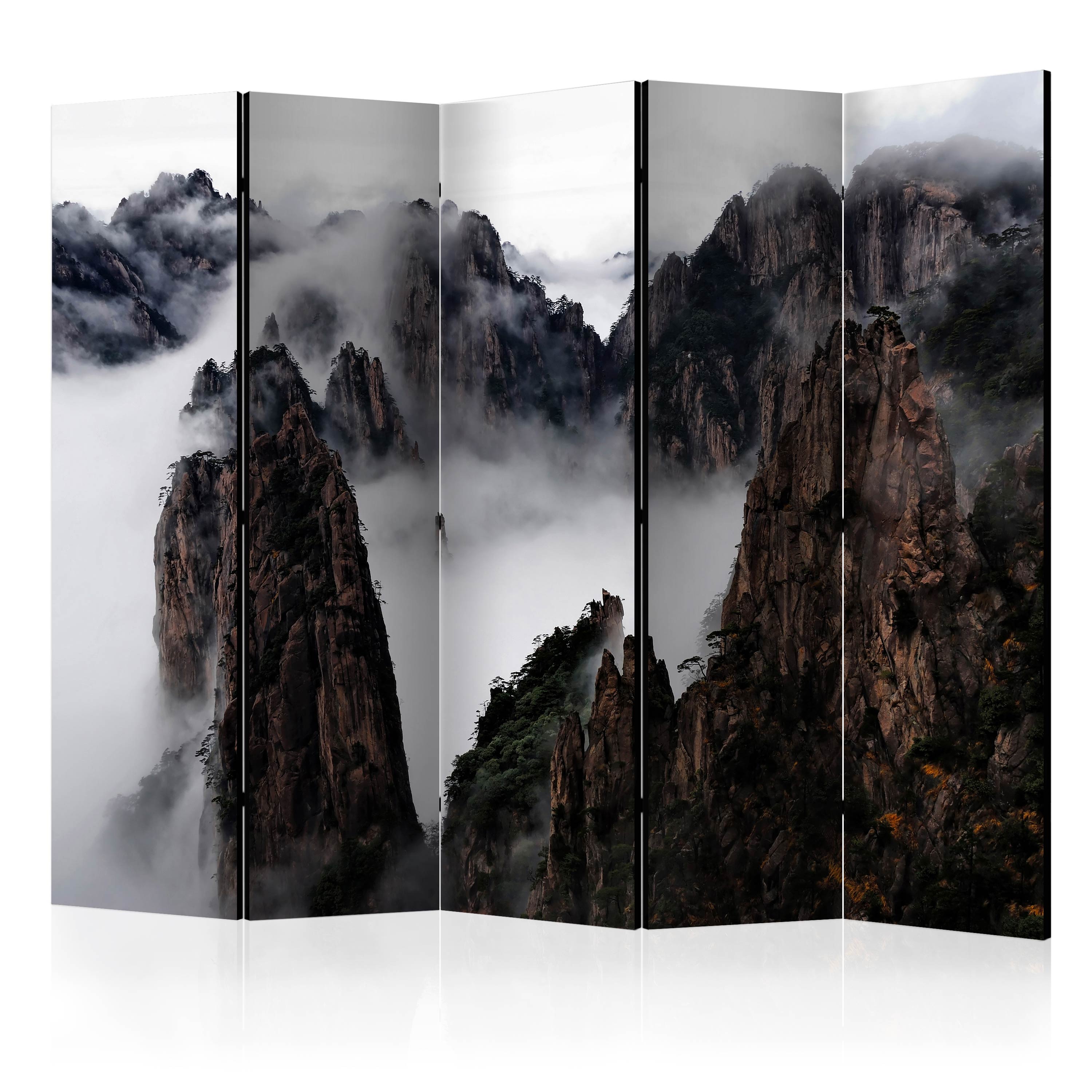 Paravan Artgeist, Sea of clouds in Huangshan Mountain, China II, 5 parti- 2.25 x 1.72 m