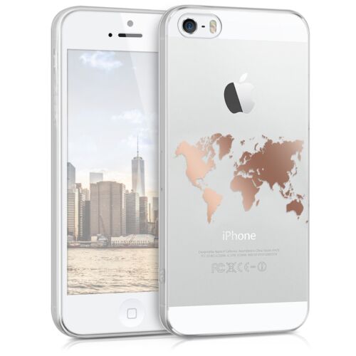 Husa pentru Apple iPhone 5/iPhone 5s/iPhone SE, Silicon, Rose Gold, 40657.05