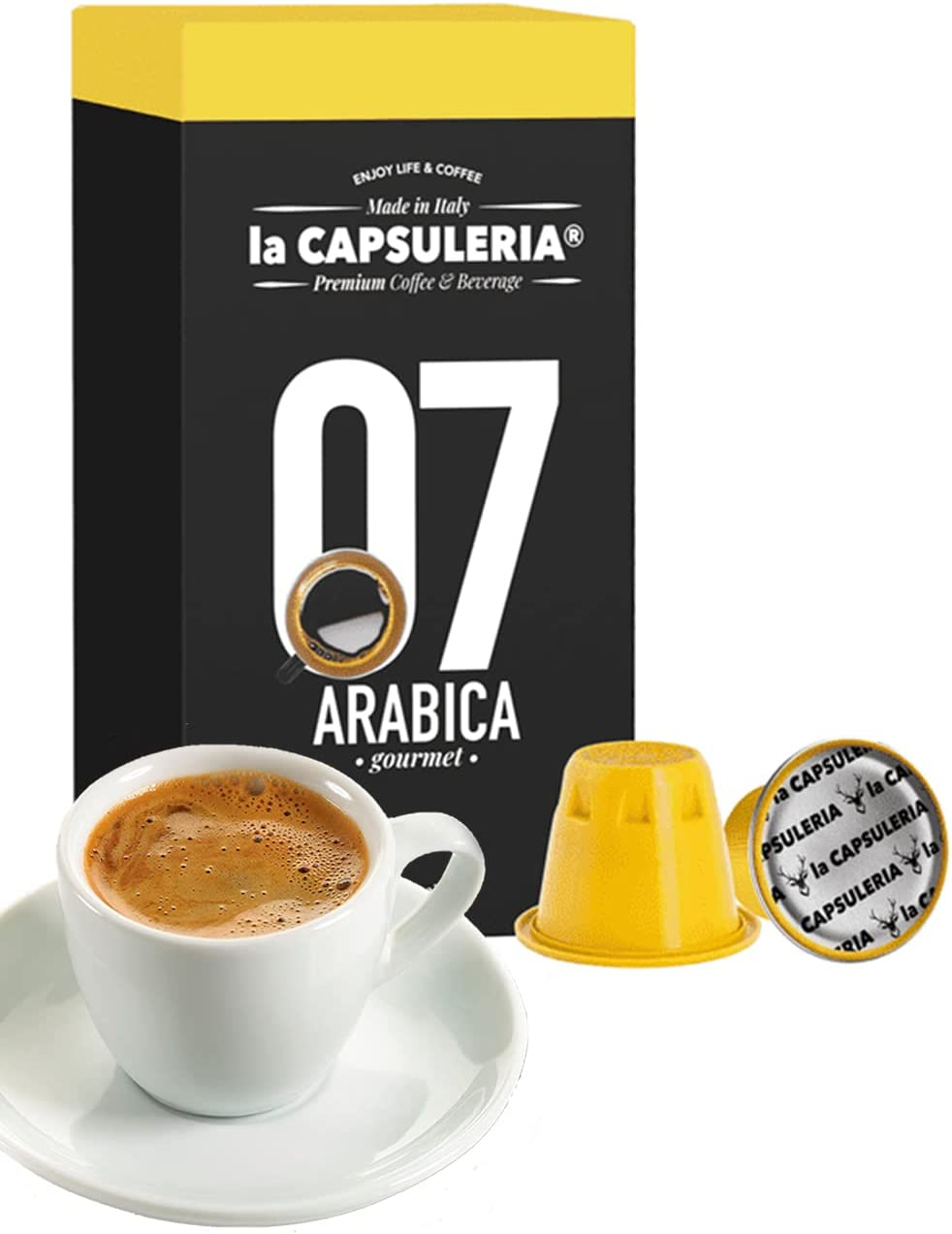 Cafea Arabica Gourmet, 10 capsule compatibile Nespresso, La Capsuleria
