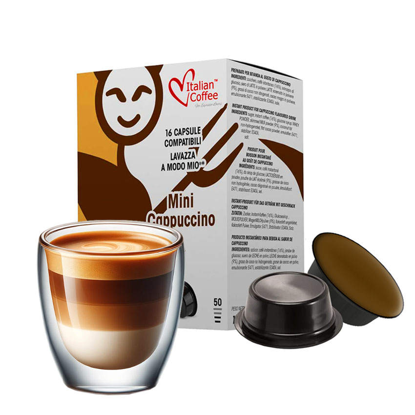 Cappuccino, 16 capsule compatibile Lavazza®* a Modo Mio®*, Italian Coffee
