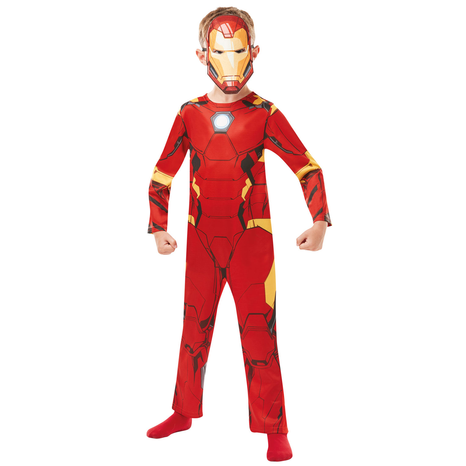 Costum Iron Man Clasic pentru baieti 7-8 ani 128 cm 128 imagine 2022 protejamcopilaria.ro