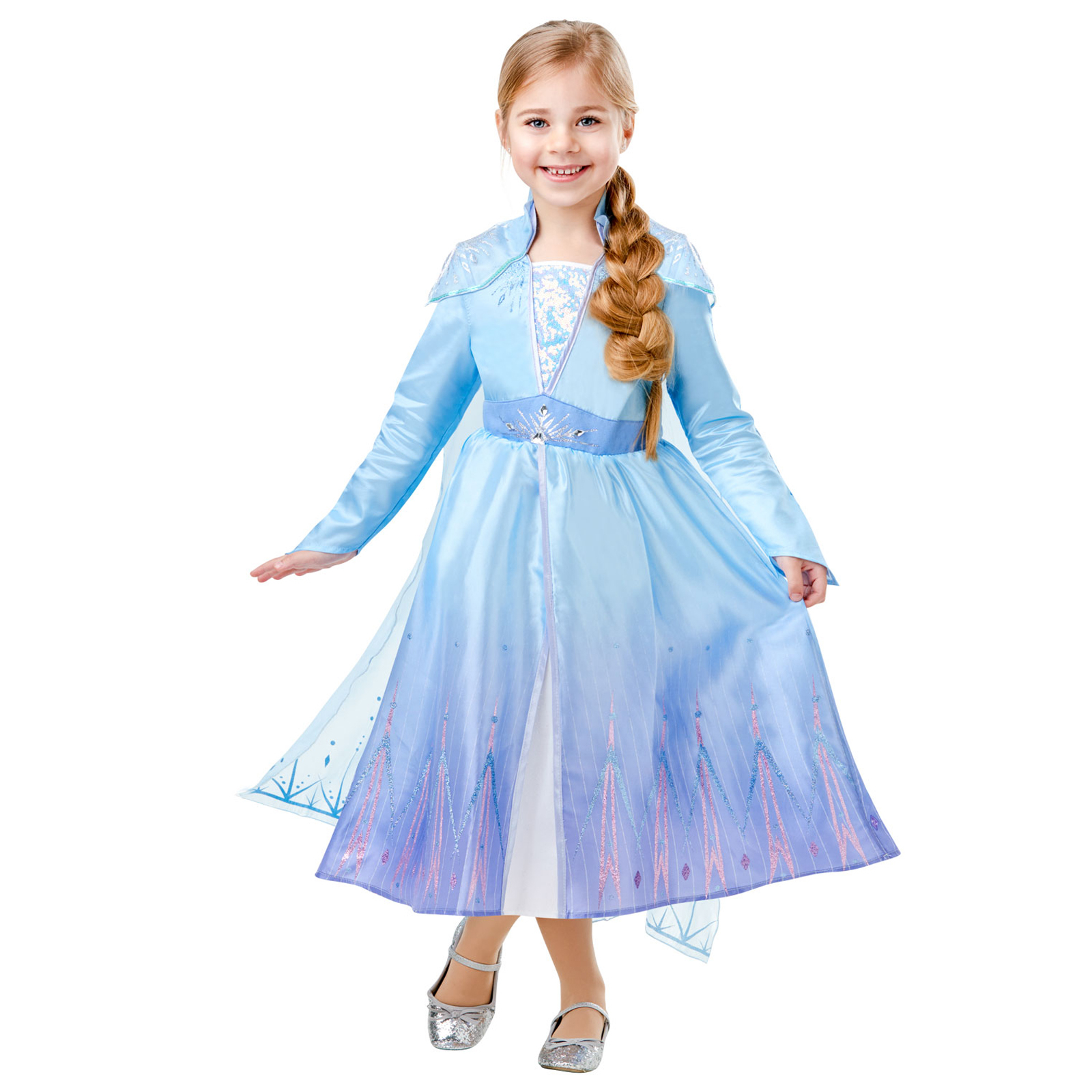 Costum Disney Deluxe Elsa pentru fete, Regatul de gheata 2 104 cm 3-4 ani (3-4 imagine 2022 protejamcopilaria.ro