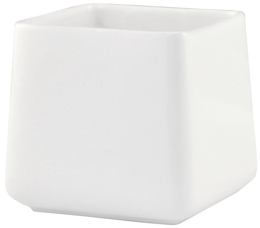 Ghiveci ceramica Quadro, patrat, alb, 13 x 14 cm