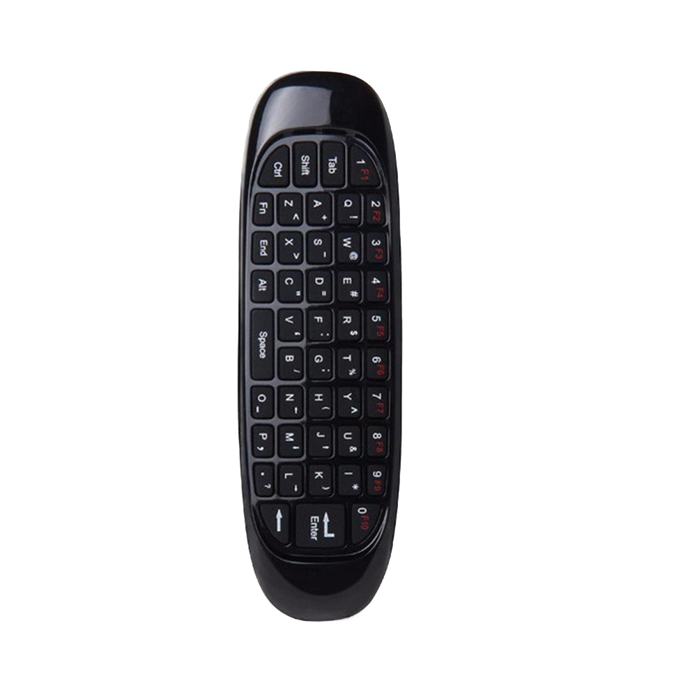 Mini tastatura inteligenta cu Air Mouse, Wifi, Gyroscope 3 axe, negru 4U® imagine noua idaho.ro