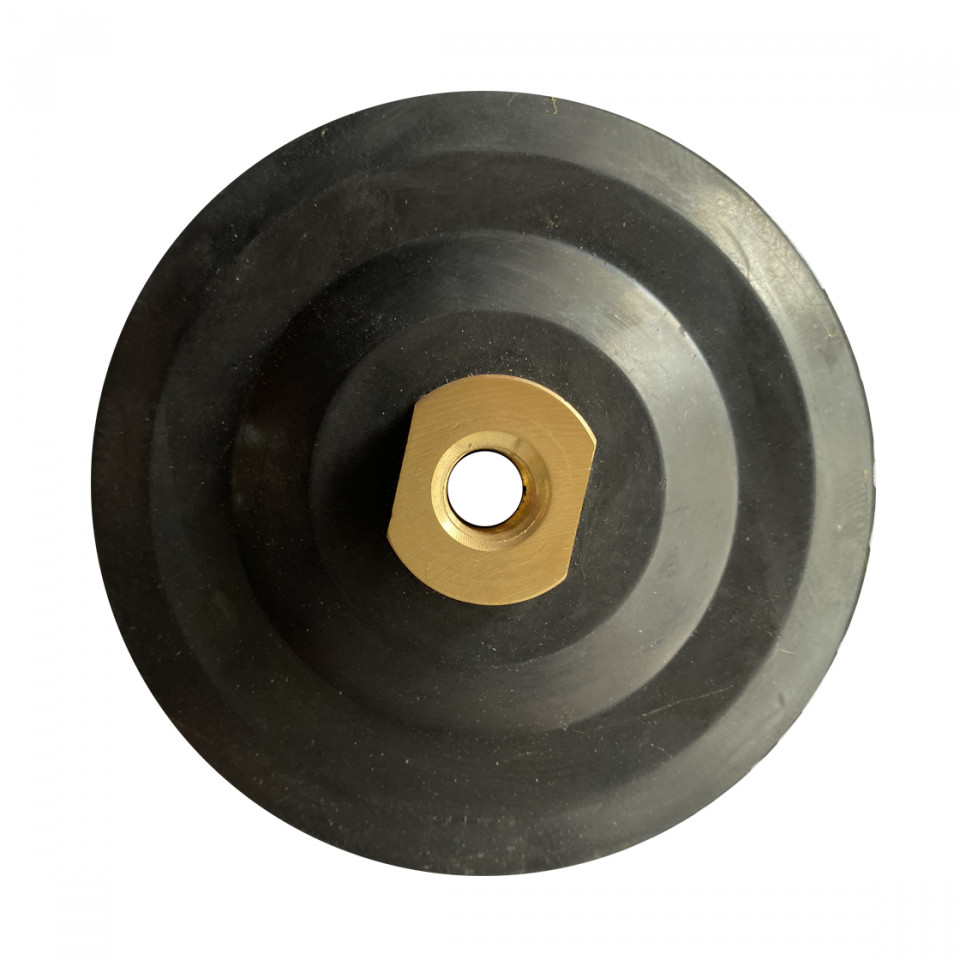 Suport flexibil pentru dischete, paduri diamantate cu velcro Ø125mm - prindere M14 -DXDY.PADSUP.RUB.125