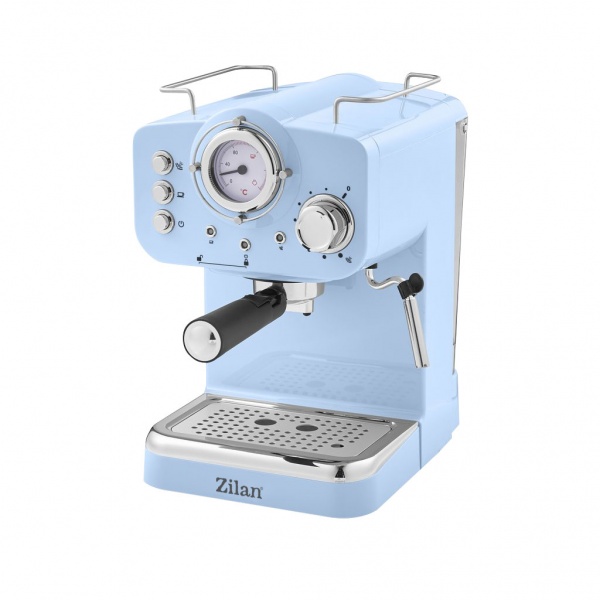 Espressor manual, putere 1100w, capacitate 1.25l, 15Bar, albastru / Z-LINE 2861 1.25L imagine noua idaho.ro