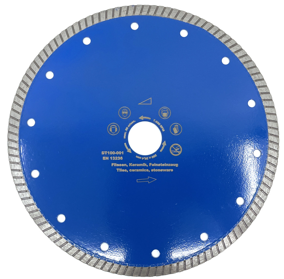Disc DiamantatExpert pt. Gresie ft. dura, Portelan dur, Granit- Turbo 200x25,4mm Super Premium - DXDH.3957.200