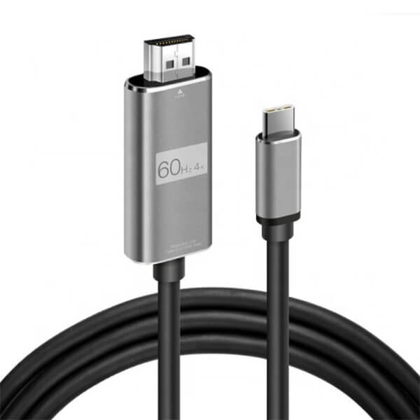 Cablu Adaptor USB Type-C la HDMI, TechDelivery USH147, Rezolutie 4K@60Hz, Lungime 1.8m, Negru 1.8m imagine noua idaho.ro