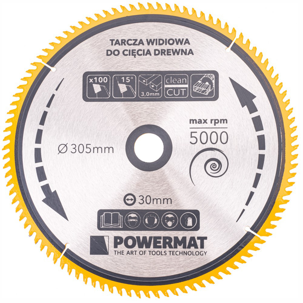 Disc Pentru Fierastrau Circular Tdd-305x30mm 100 Dinti, Powermat Pm0903