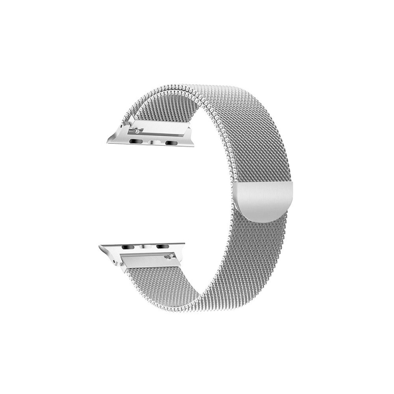 Curea magnetica compatibila Apple Watch, metalica, reglabila Argintiu 42/44 mm 42/44 imagine noua idaho.ro