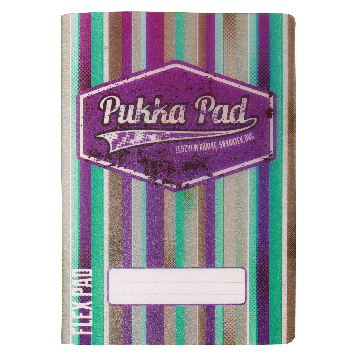 Caiet Pukka Pad flex pad Americano A5 60 file, matematica, pink-albastru