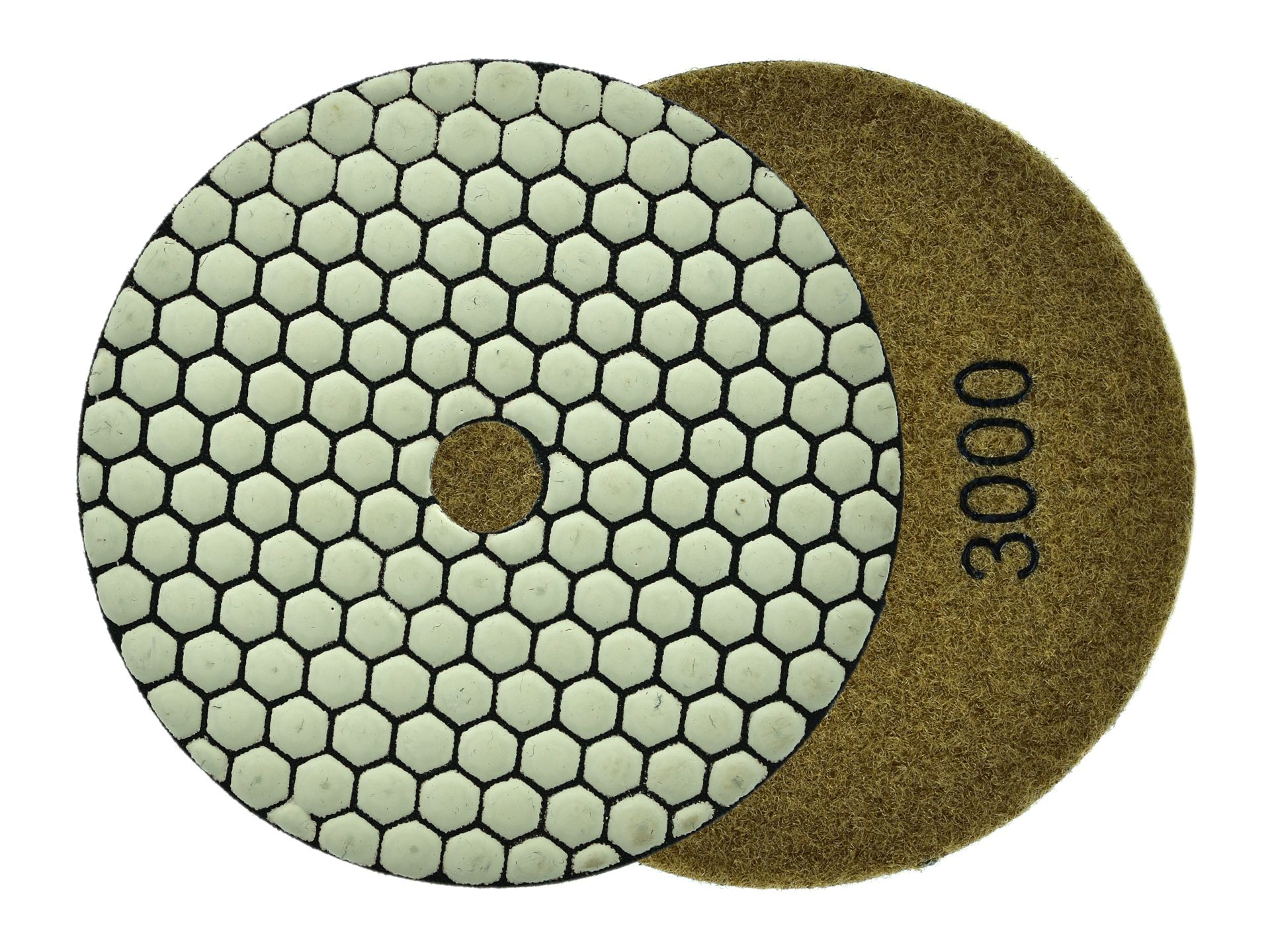 Disc pentru slefuirea uscata a gresiei portelanate, 125 mm, granulatie 3000, Geko G78943