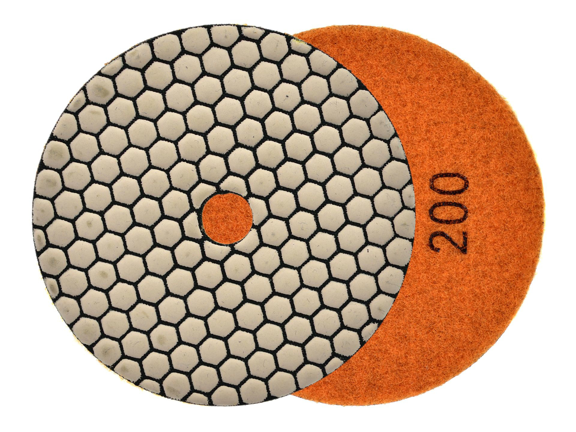 Disc pentru slefuirea uscata a gresiei portelanate, 125 mm, granulatie 200, Geko G78939