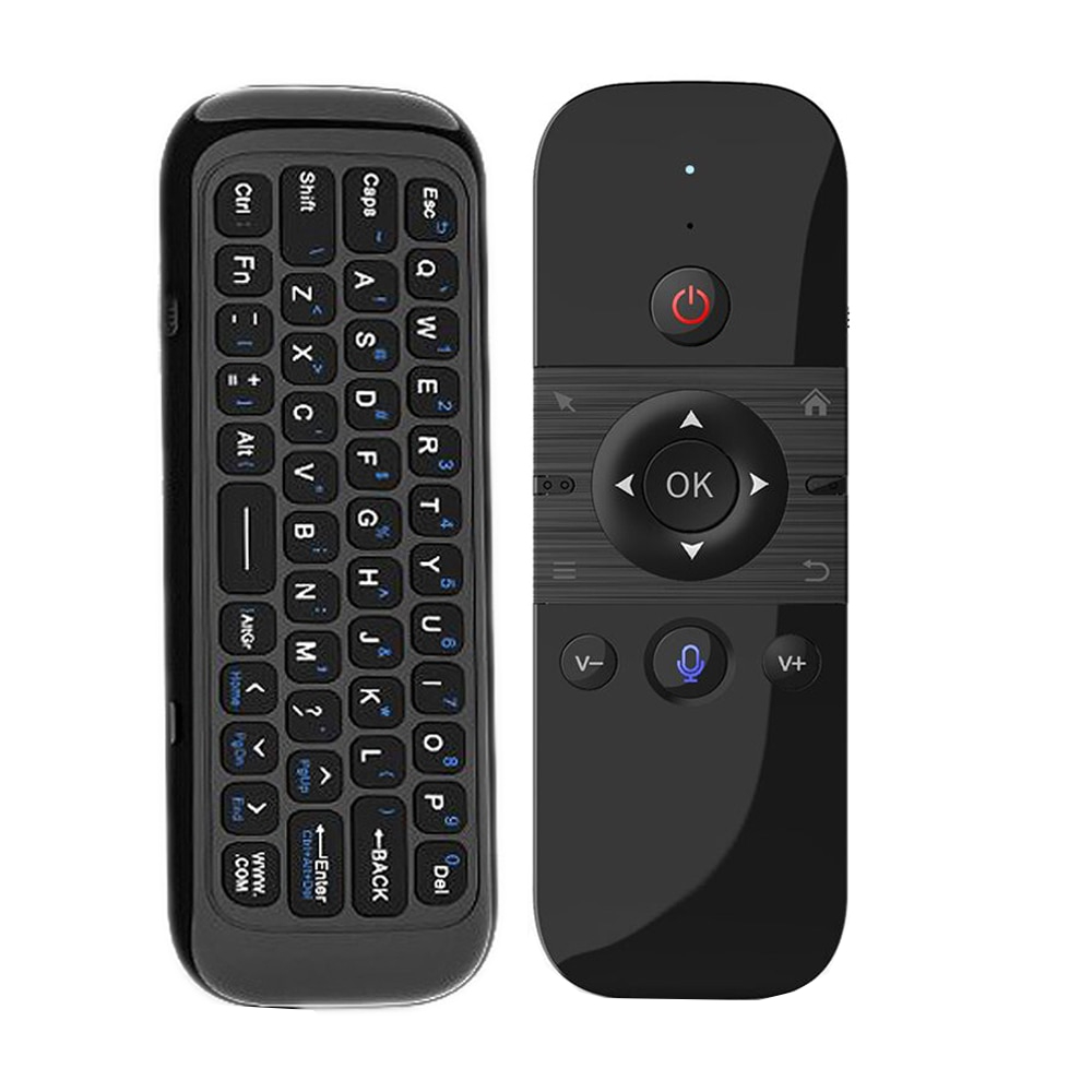 Mini Telecomanda M8 AirMouse si Tastatura Wireless cu Control Vocal, Neagra