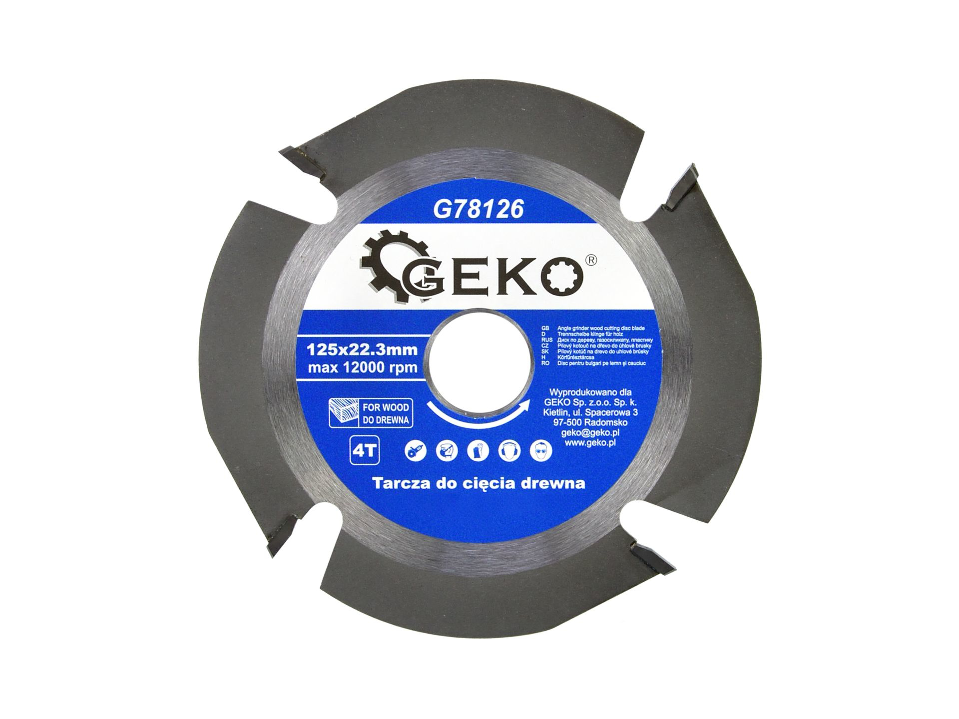 Disc De Taiere Pentru Lemn 125x22,23mm, Geko G78126
